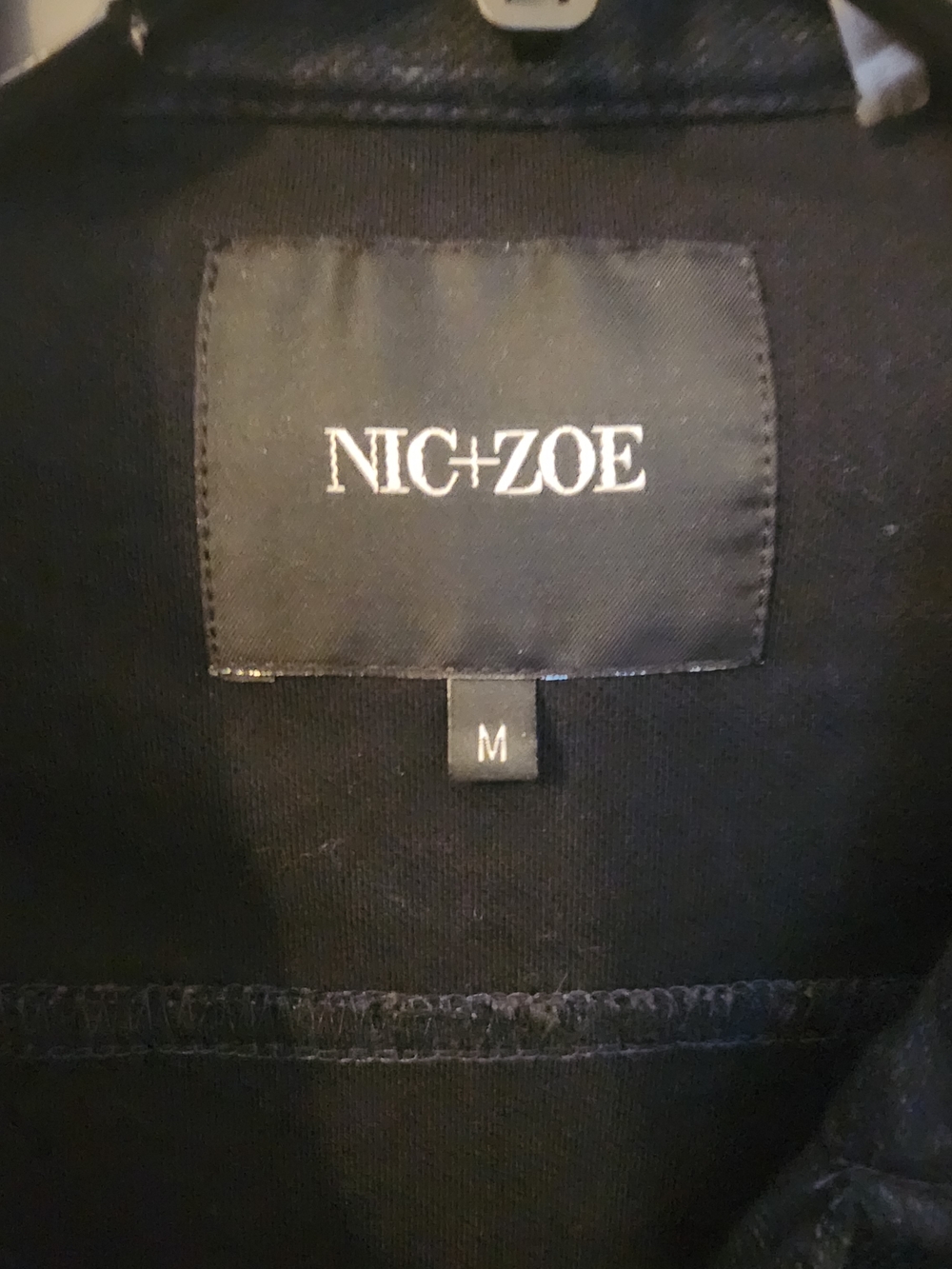 Nic+Zoe Women's Black Asymmetrical Zip Jacket - Picture 6 of 11